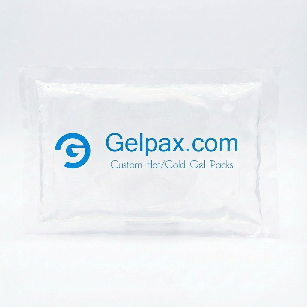 3x5" Custom Promotional Hot & Cold Gel Ice Packs – Bulk for Dental, Medical & Aesthetic Practices in clear gel color